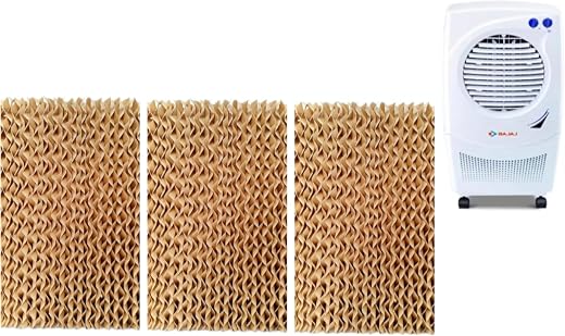 Electrical Zone Honeycomb Pad for Bajaj Platini PX97 Torque 36 Litre - 3pcs (Brown)