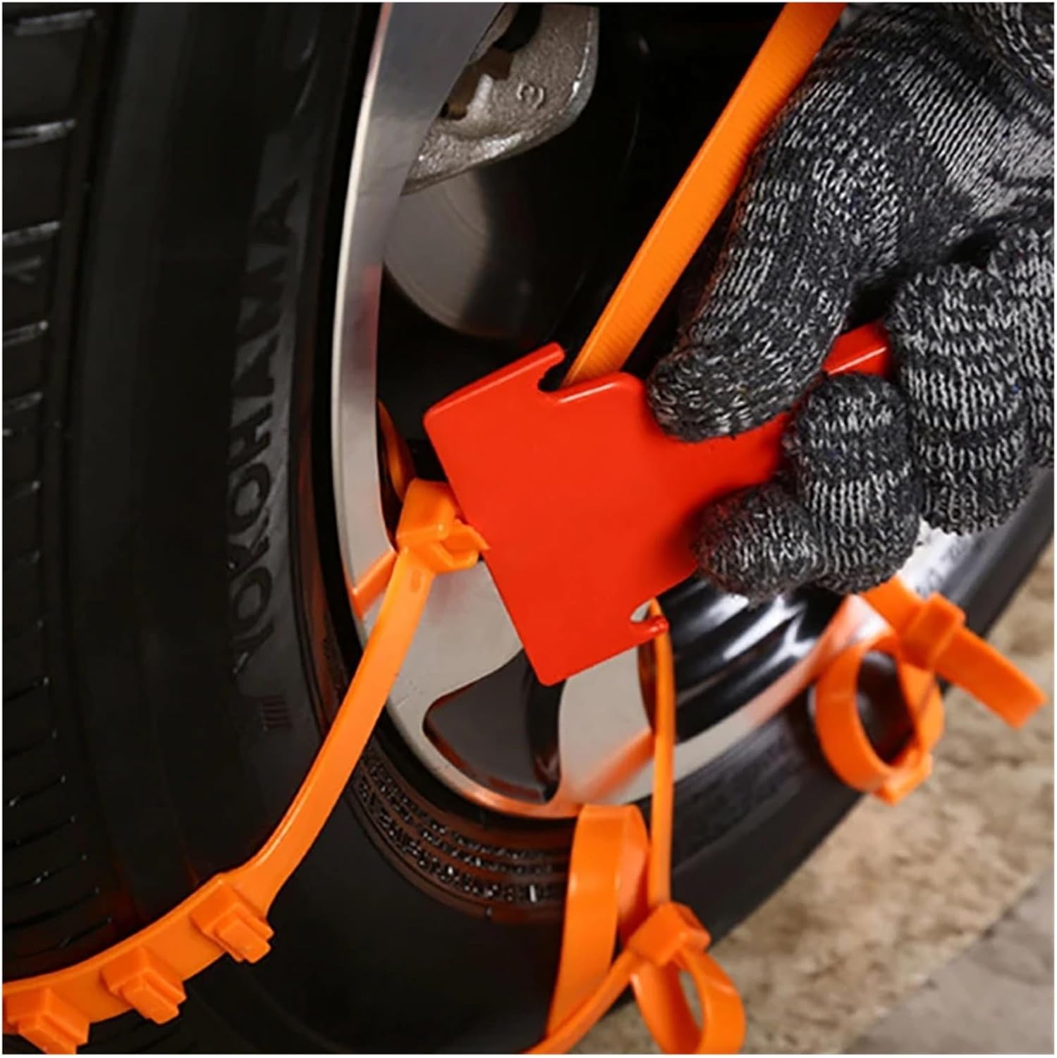 10Pcs Car Winter Tire Wheels Snow Chains Snow Tire -skid Chains Wheel Tyre Chain Tool Accessories