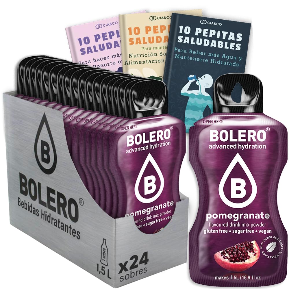 24 x Bebida Bolero COLA Hidratante Sin Azucar (24x9 grs) + 30 Pepitas Saludables para una vida más sana by Cia&Co — view 121