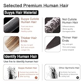 SUYYA Tape in Hair Extensions Human Hair Balayage Darkest Brown to Chestnut Brown and Light Blonde 14In 40g/pack 20pcs Straight Seamless Skin Weft Tape in Real Human Hair Extensions(14inch P6/16/T2)