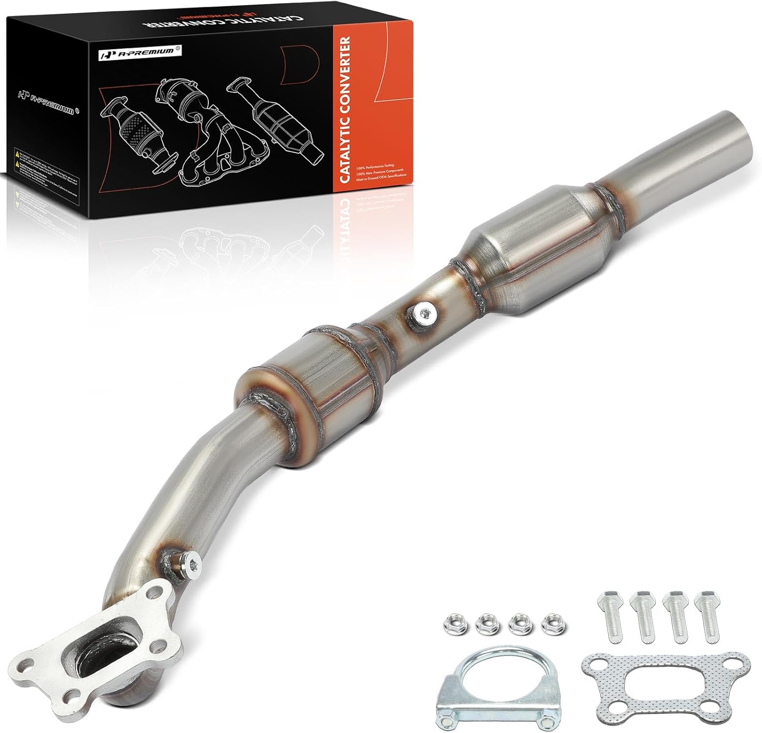 A-Premium Right Catalytic Converter with Gasket Kit Direct-Fit Compatible with Chevrolet Camaro 2012 2013 2014 2015 3.6L, E.P.A. Compliant