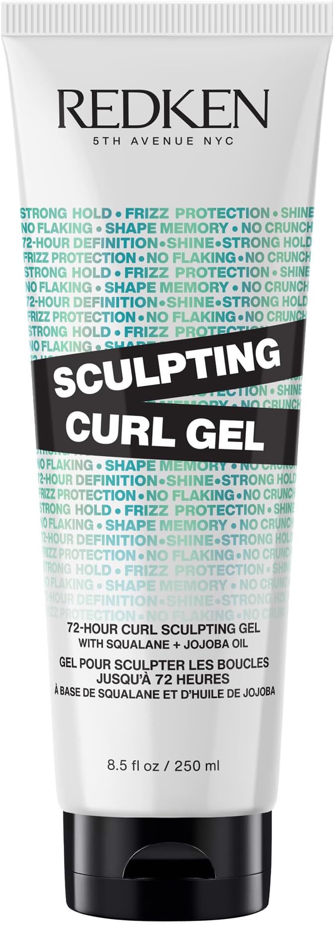 Sculpting Curl Gel - 72-Hour Strong Hold, Crunch-Free & Flake-Free, Helps Tame Frizz