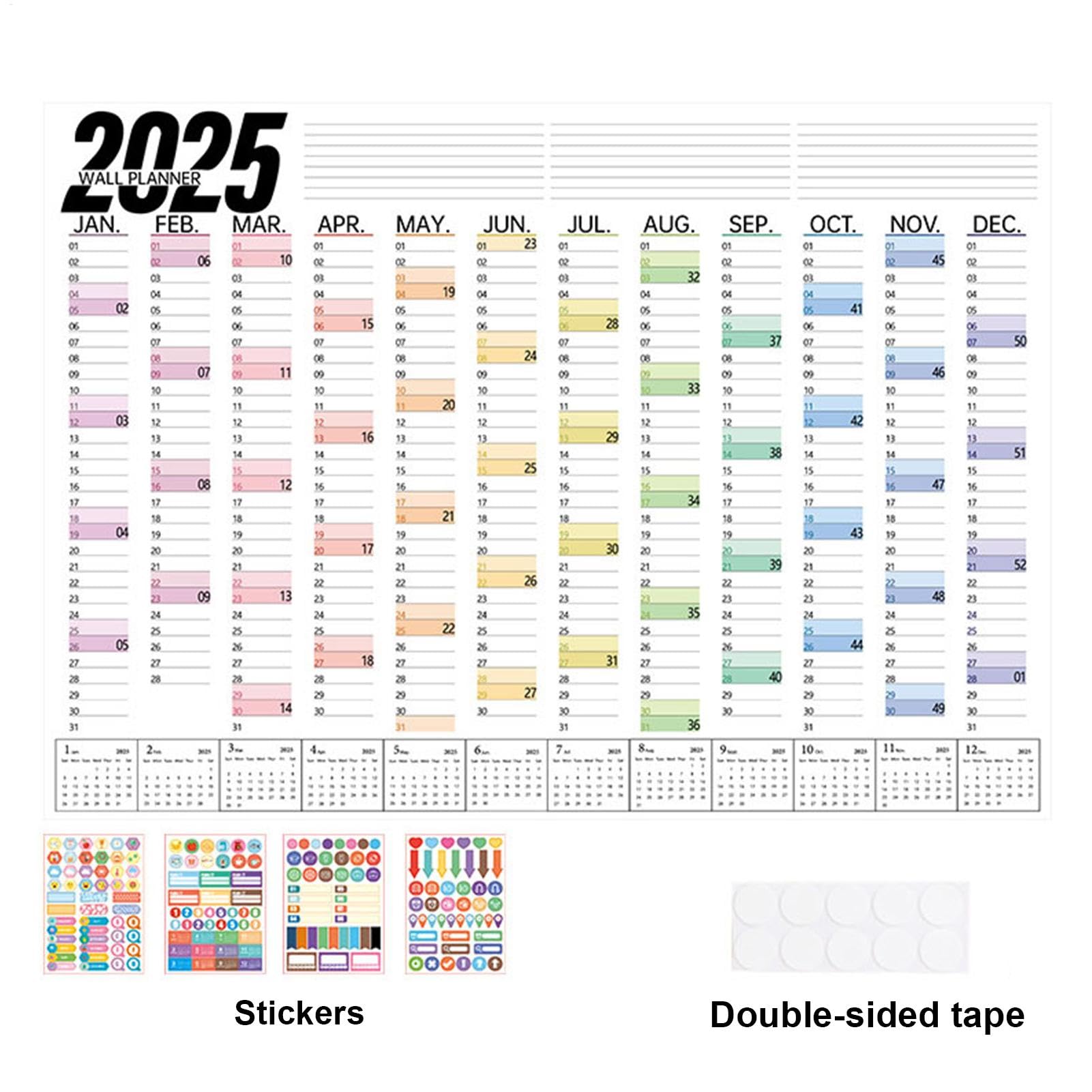 Calendario da parete annuale 2025, Calendario da parete 2025 12