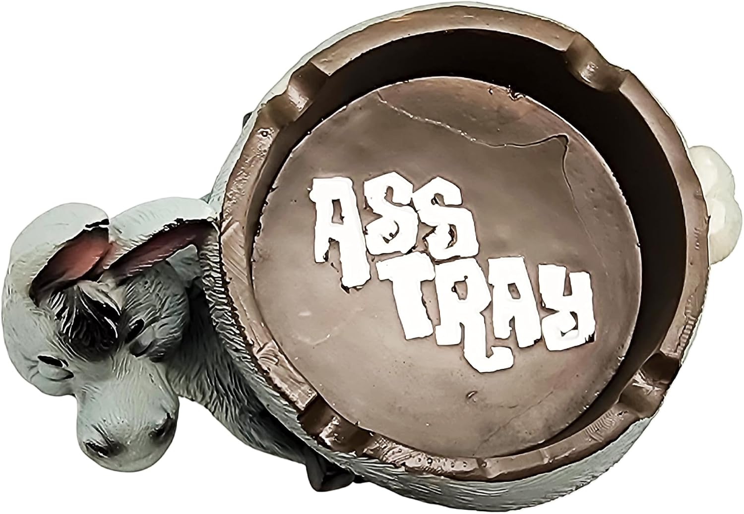 Donkey Ass Tray Novelty Ashtray – 5.5 x 4 Inch Funny Resin Ashtray | Humorous Animal-Themed Accessory for Home Décor & Gag Gift Giving