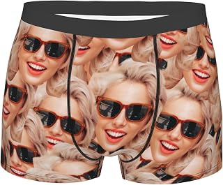 Custom Boxers Briefs With Face Personalized Funny Boxers For Men Boyfriend Father Husband Birthday Valentine'S Day Gifts