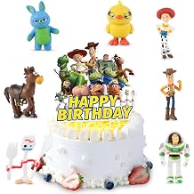 8Pcs Story Mini Figures Set, Cake Toppers Cupcake Toppers Party Decorations Supplies, Cartoon Theme, Party Favors Birthday Gift Desk Decor for Boys Grils Kids Toy Lovers