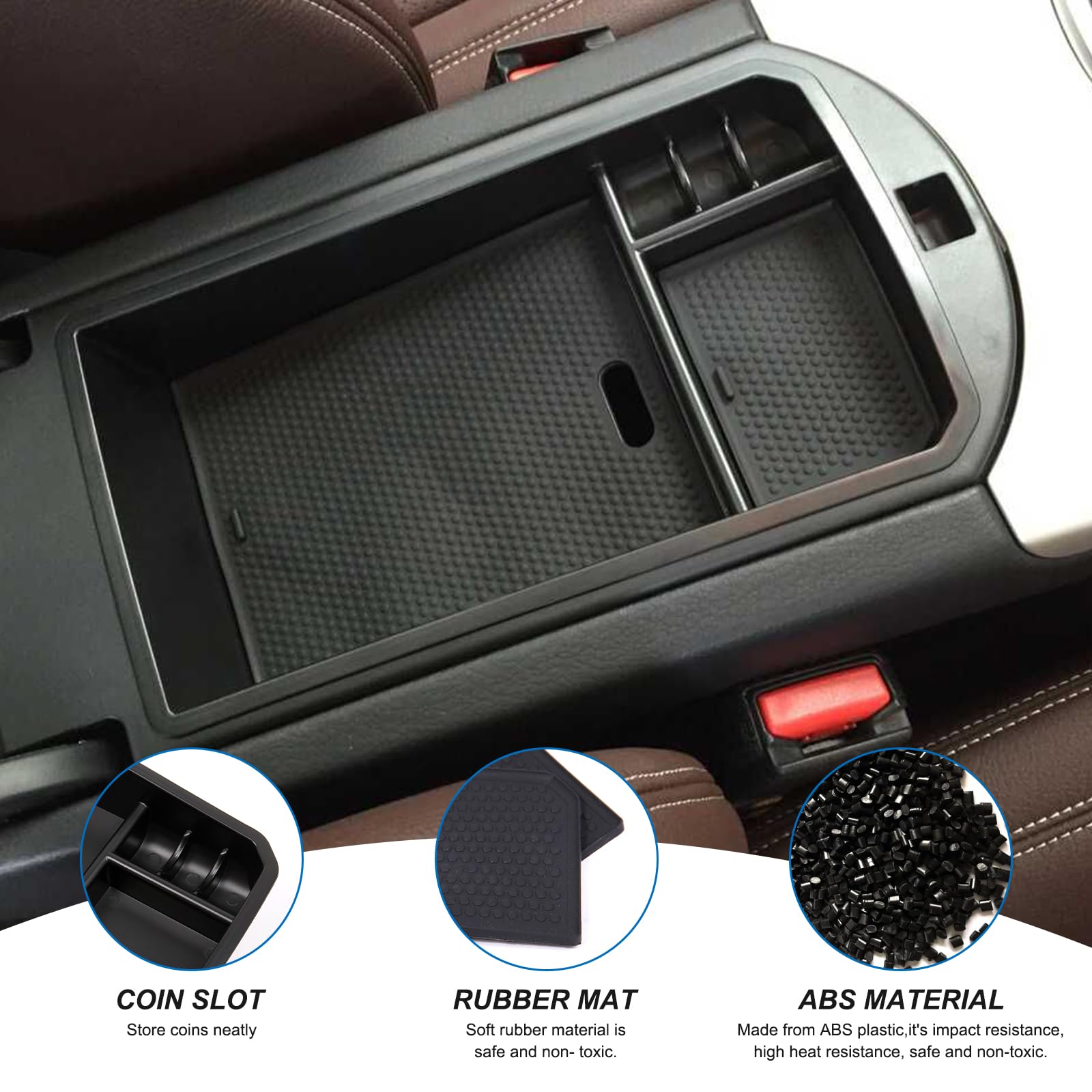 Caja de almacenamiento central Guantera Bandeja de apoyabrazos para X3 f25 2011-2016/X4 f26 2014 2015 2016 Accesorios de estilo de coche