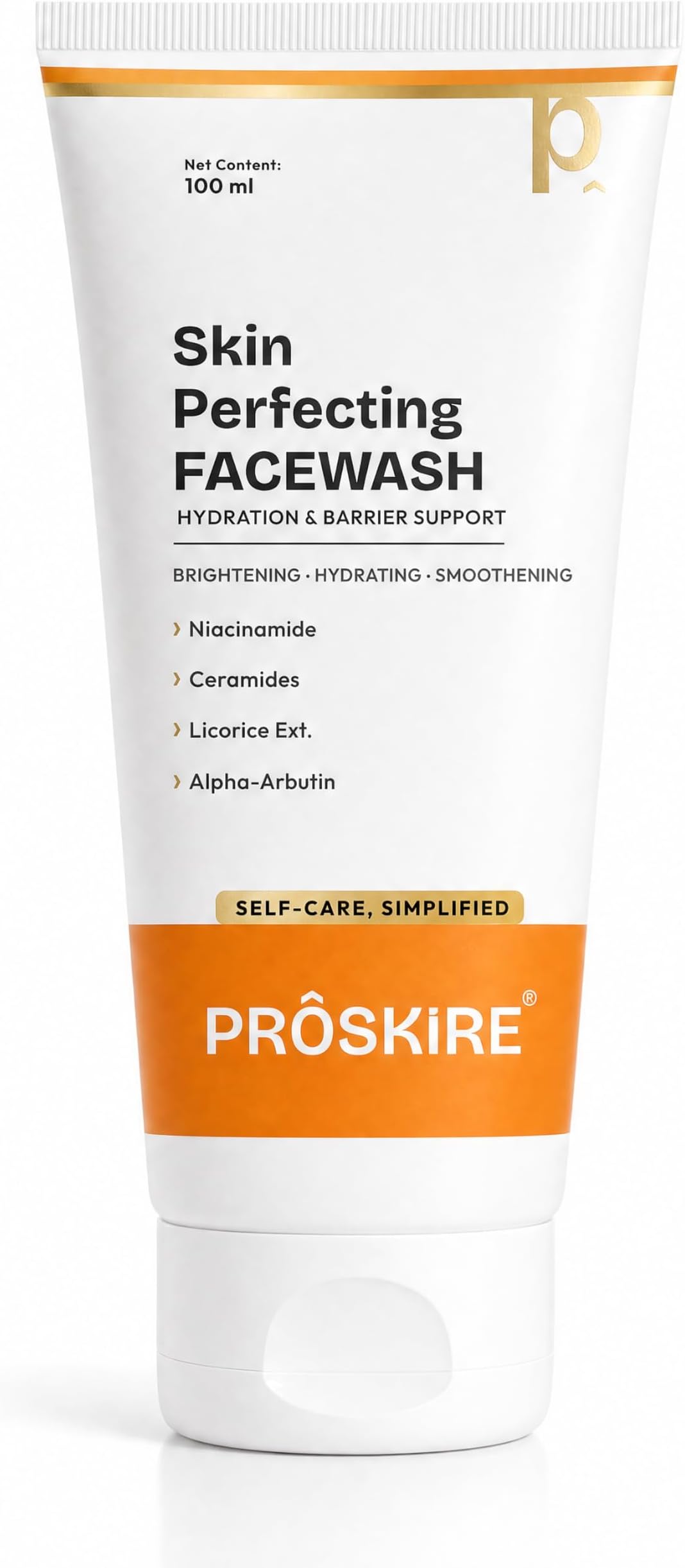 Skin Perfecting Face Wash with Niacinamide, Ceramides & Licorice | Clear, Glow, Oil Control โ 100ml