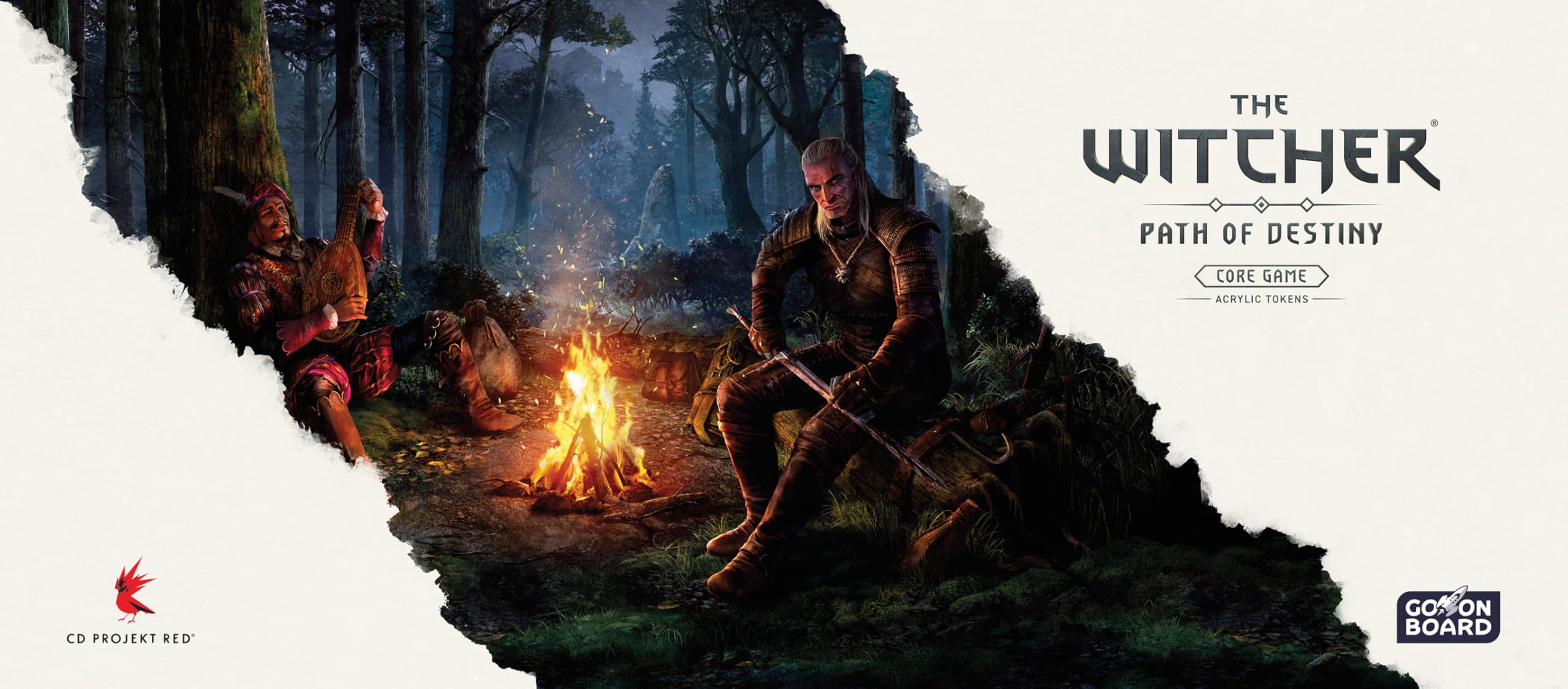 Go on Board, The Witcher : Chemin du Destin - Acrylic Tokens - Jeu de connaisseurs - 1 à 5 Joueurs - À partir de 14 Ans et Plus - 45 à 90 Minutes - Allemand - Multilingue