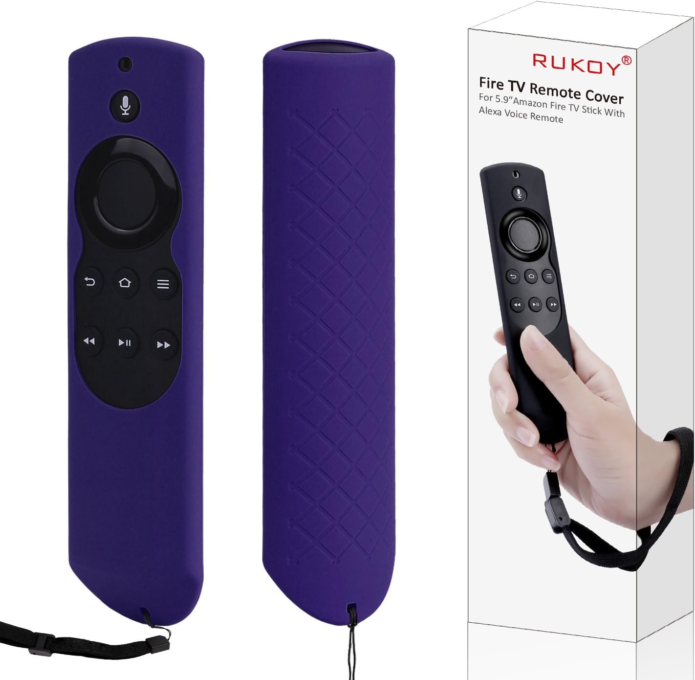 Case for Fire TV or TV Stick Remote,Rukoy Protective Case for 5.9'' Amazon Fire TV or Fire TV Stick Remote with Alexa Voice