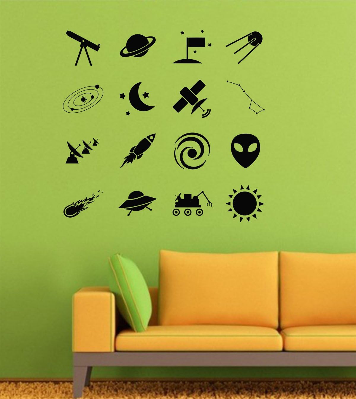 Space Wall Decals Decor Vinyl Stickers LM3001 Tools & Home Improvement