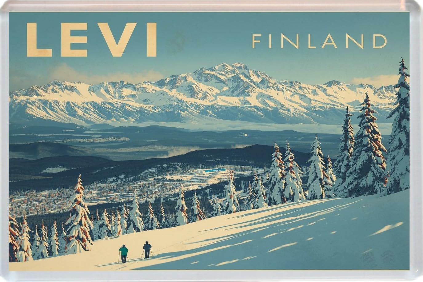 Levi - Finland - Jumbo Artistic Fridge Magnet 96 x 67mm BBSFHM3578