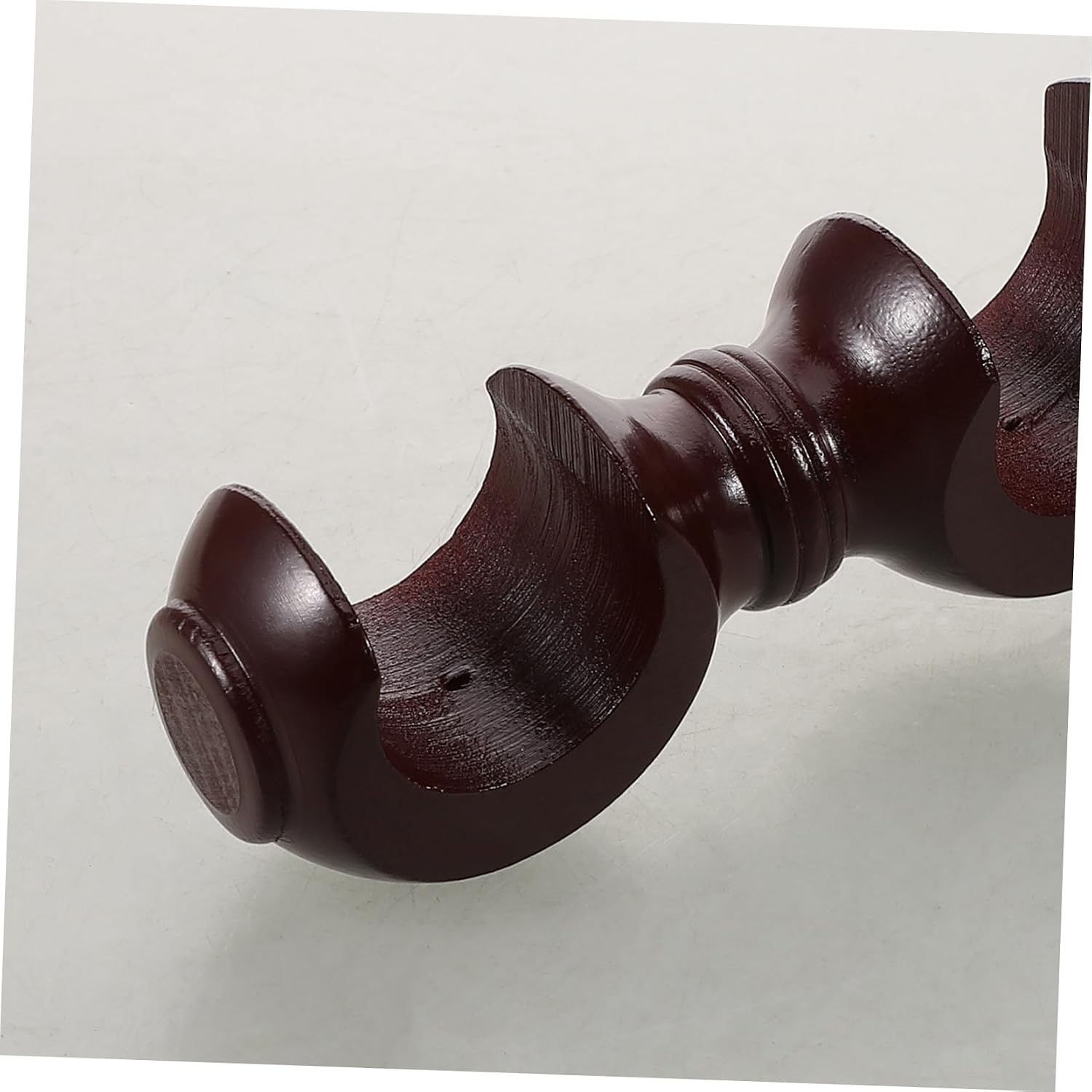 ULTECHNOVO Curtain Rod Brackets Roman Pole Bracket Window Hardware Rod Holder for Bedroom