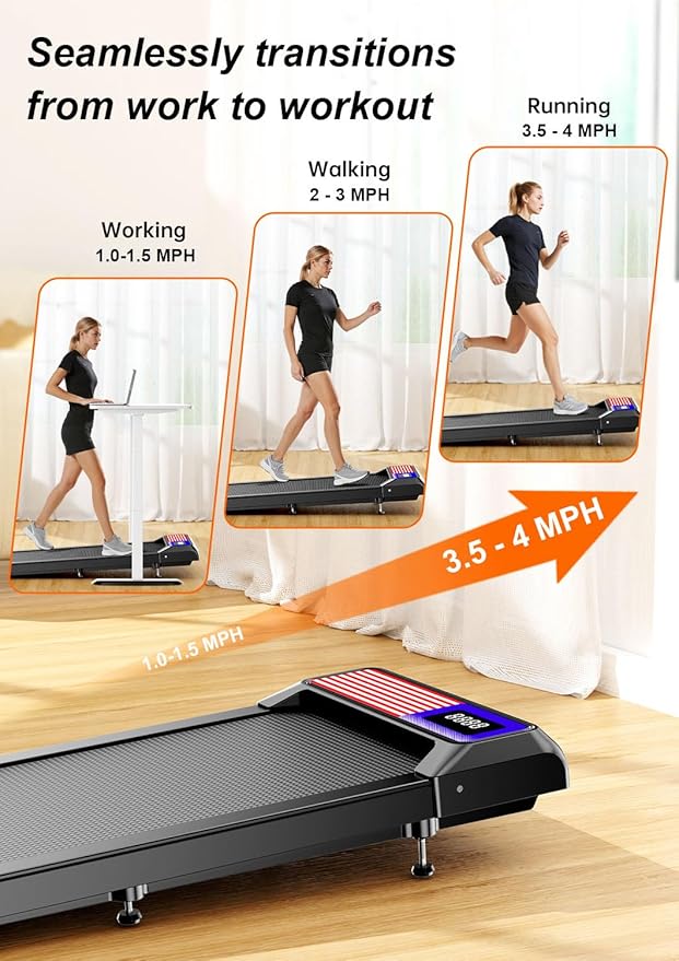 Caminadora Eléctrica Plegable 2.5HP con Inclinación Negra miniatura 5