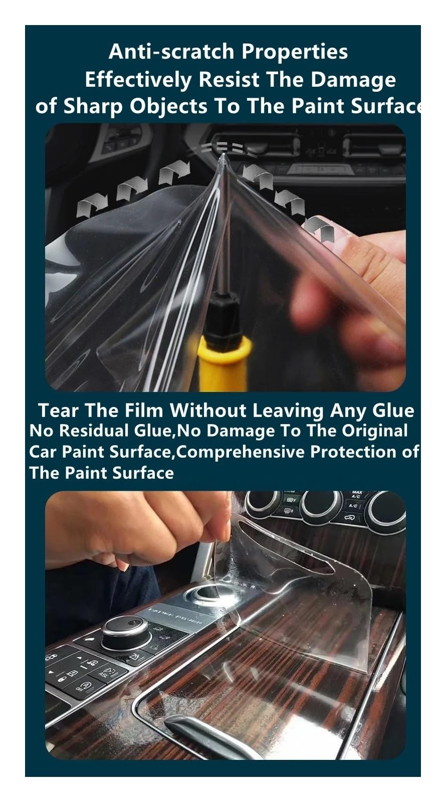 Per FAW BESTUNE T77 PRO 2023 Pannello Cambio Navigazione Schermo Interno Automobilistico Pellicola Protettiva In TPU Adesivo Antigraffio Pellicola display centrale