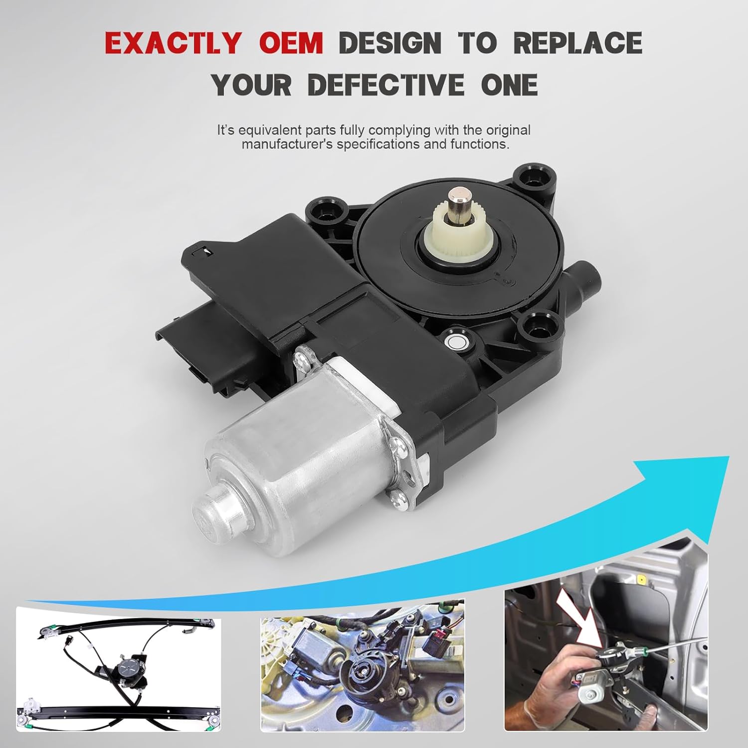 Front Left Driver Side Power Door Window Contro Motorl for 2017-2022 Sportage 82450-D9010 82450D9010