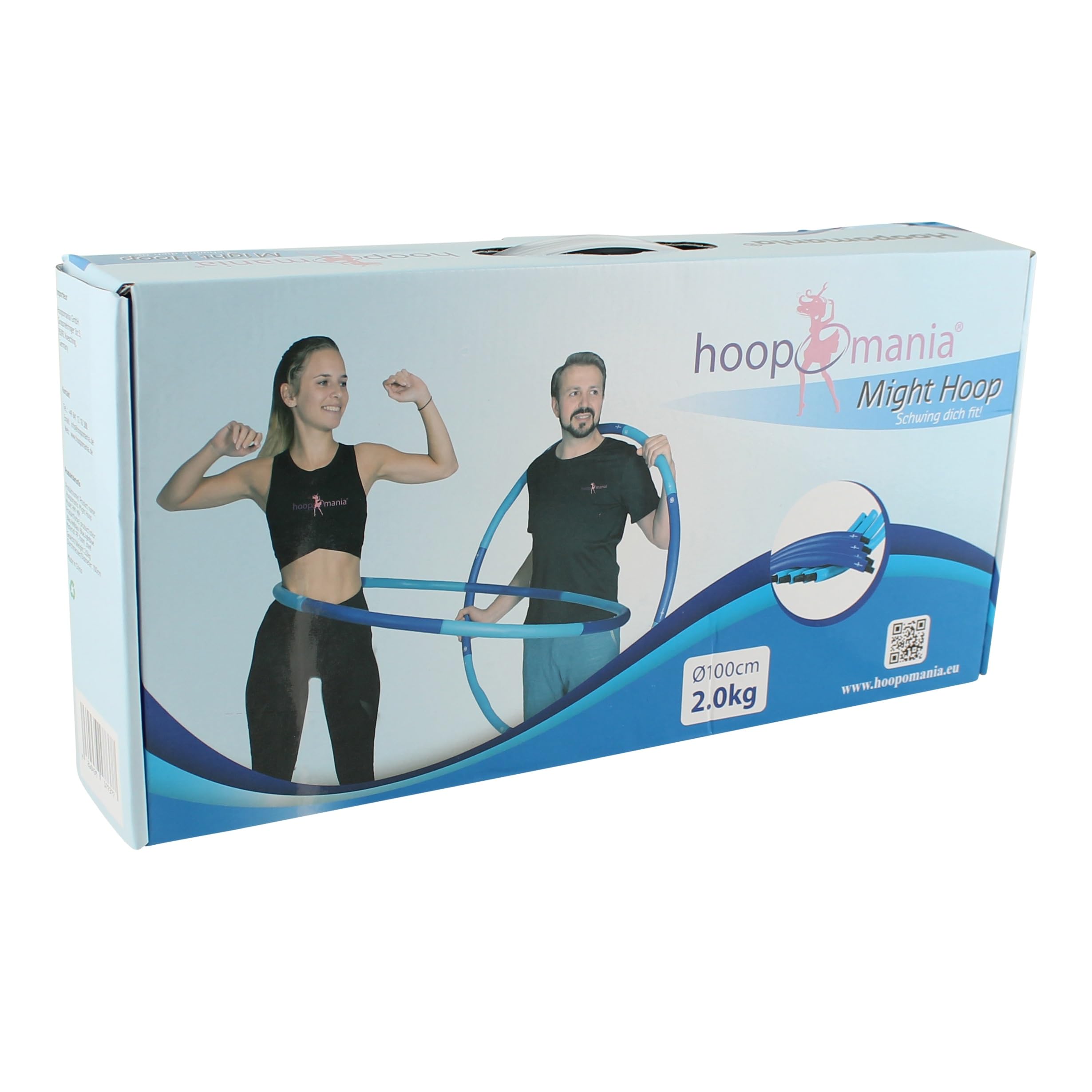 HOOPOMANIA Hula Hoop Reifen Erwachsene [1,2 – 2 kg] Hula Hoop für Anfänger mit Schaumstoff