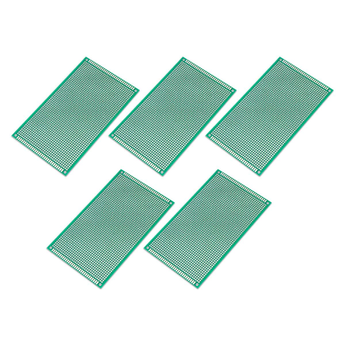 Electronic Spices 5 Pcs (9x15 cm) Universal PCB Board Double sided Prototype in Green Color Printed Circuit Board For DIY Soldering and Electronic Project (B0B8NG93QK) Amazon Price History, Amazon Price Tracker