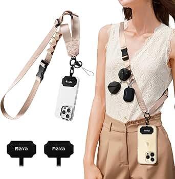 Amazon.com: Azrra Adjustable Crossbody Phone Lanyard: Universal