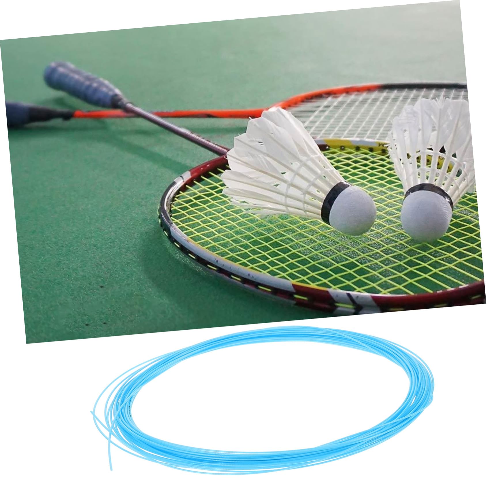 POPETPOP Elastic Badminton Racket String Nylon Badminton Racket Thread Training String Replacement