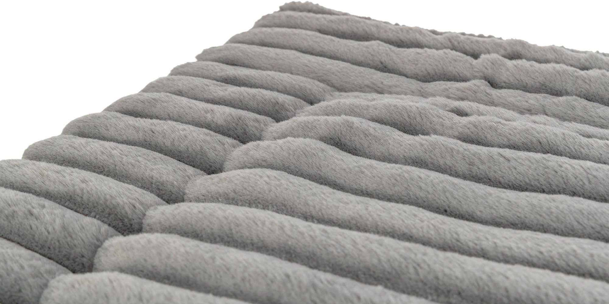 TRIXIE Hundematte Lonni, weich & pflegeleicht – 130 x 90 cm, grau | Weiche, komfortable Liegematte mit rutschfestem Boden – für Hunde, kuschelig und angenehm gepolstert