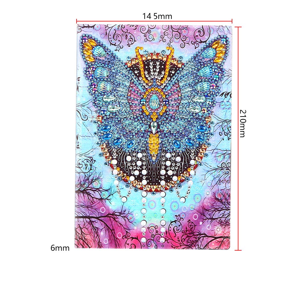 DIY A5 Diamond Painting Notizbuch – Mit Blumen-Motiv Zum Selbstgestalten, Inkl. Zubehör