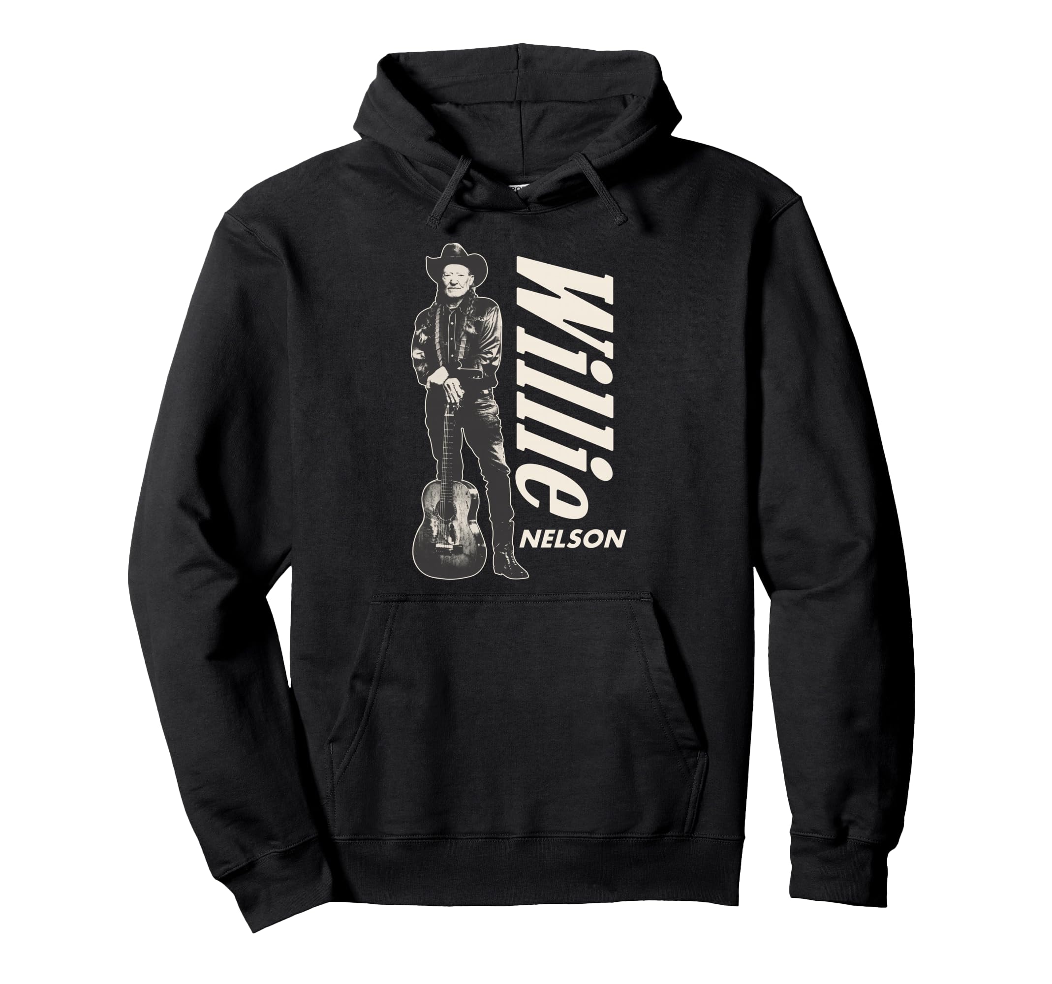 Official Willie Nelson Standing Guitar Pullover Hoodie