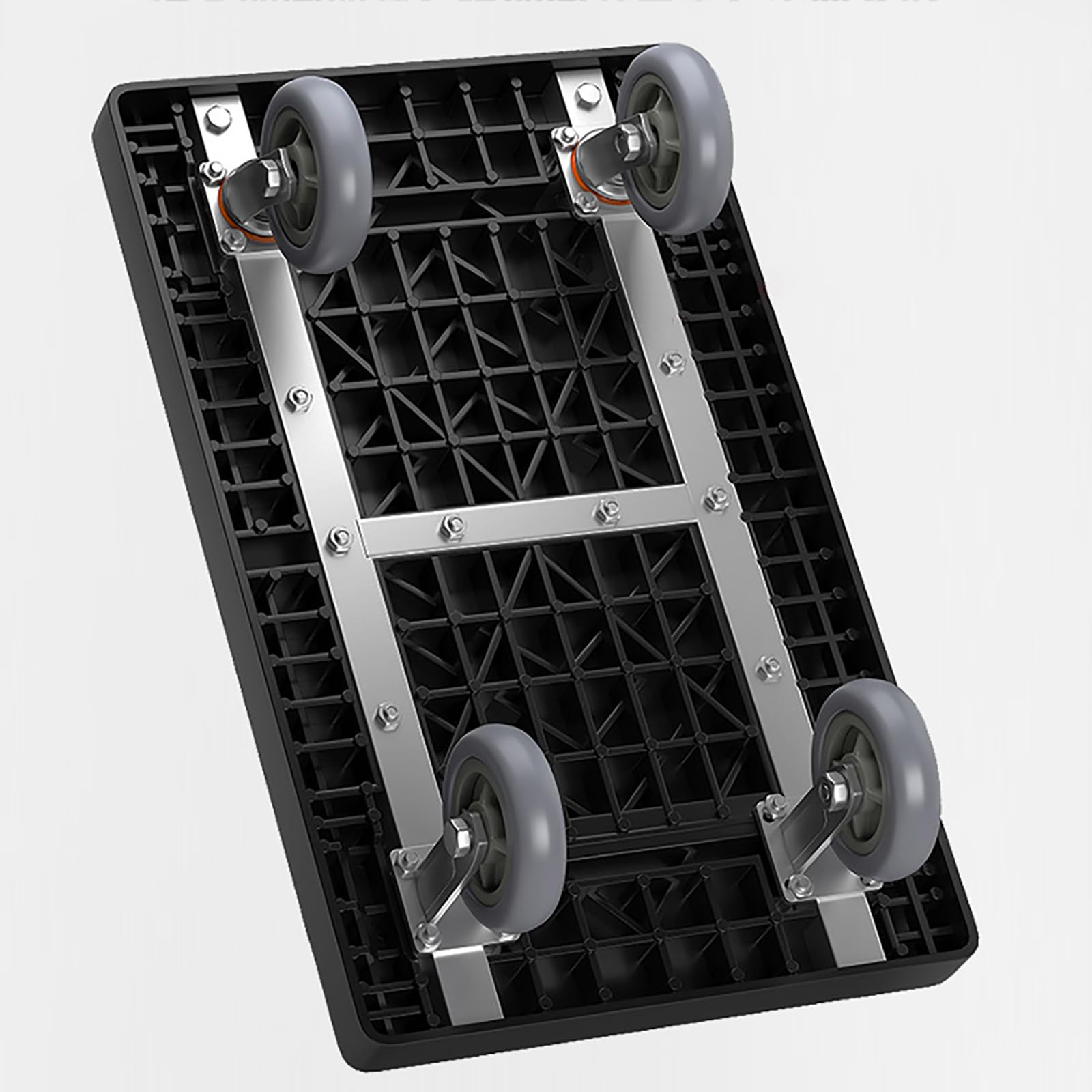 Ciężki wózek składany Du 150kg 4Wheel FlatbeTrolley z uchwytem i wysuwaną podstawą Przenośny wózek do łatwego transportu (rozmiar: 72 x 48 cm)