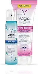 Vagisil Sabonete Líquido Íntimo Odor Block 300g e Vagisil Desodorante Íntimo Aerossol Aliado do pH 60ml