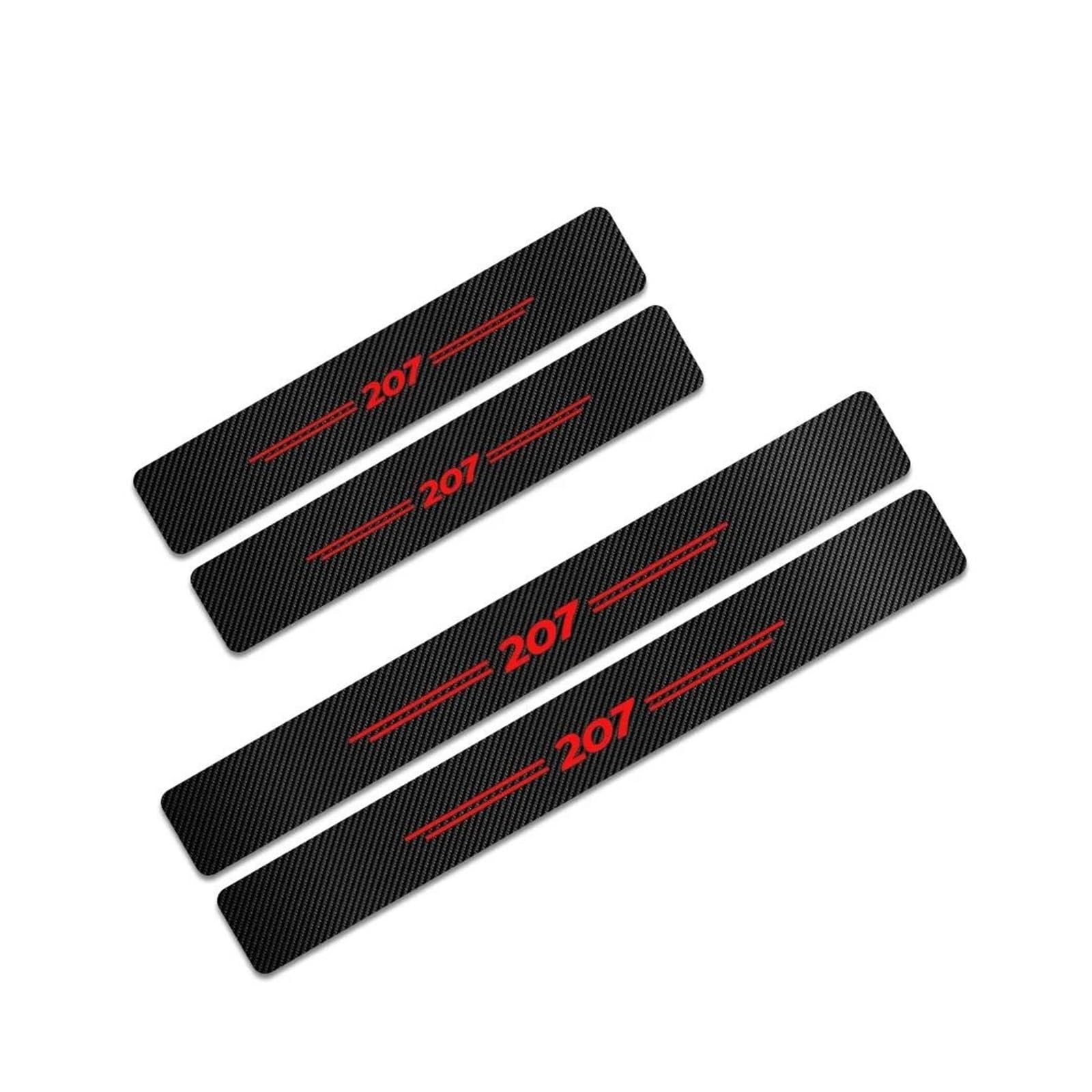 Auto-instaplijstenbeschermer Voor Peu&geot 207 4 Stuks Auto Decoratieve Auto Instaplijsten Stickers Dorpel Guards Deurdrempel Protector Accessorie(Color:Black Red Auto-instaplijstenbeschermer Voor Peu&geot 207 4 Stuks Auto Decoratieve Auto Instaplijsten Stickers Dorpel Guards Deurdrempel Protector Accessorie(Color:Black Red