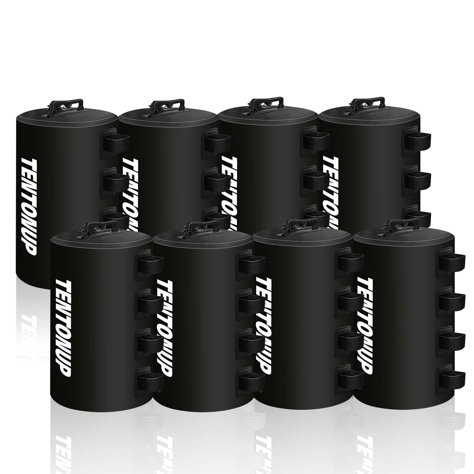 8 Pack Canopy Water Weight Bag, 440 LBS Water Tent Weights Set of 8 Leg Weights for Gazebo, Pop Up Canopy, Canopies, Tent (Black 25L)