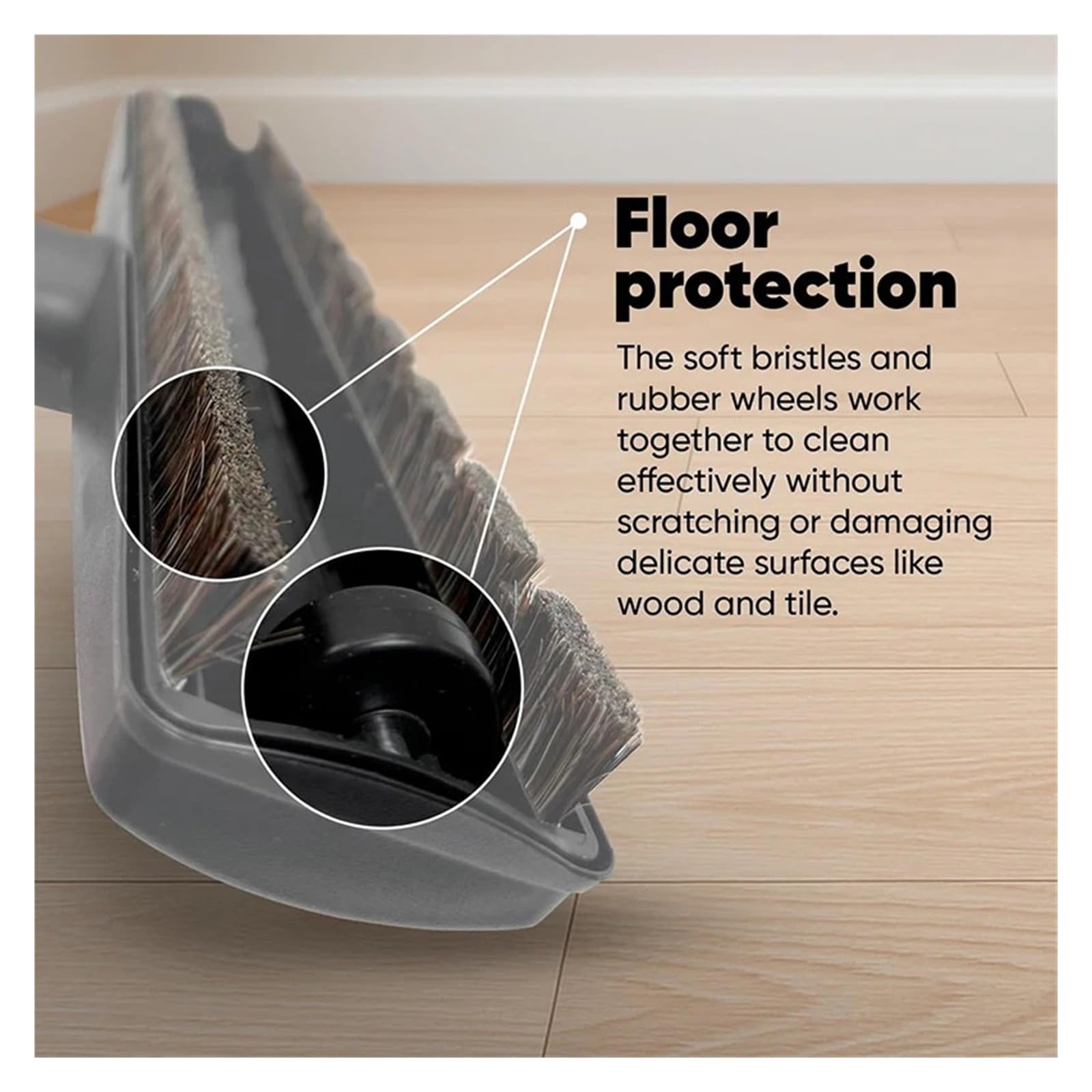 A09G-Cepillo for Aspiradora, Cepillo for Parquet, Compatible Con Miele, Comfort XL - S381, S 347 I - S347I, Cabezal Limpiador