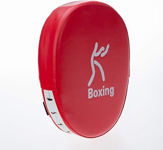 Luva de boxe soco,Luva de boxe para puncionar couro PU de espuma grossa de foco curvo Almofada de alvo Kickboxing Muay Thai Karate Training Hand Almofadas