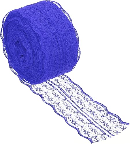 Miniatura 7 de PATIKIL Cinta de encaje de 1.8 pulgadas de ancho, 25 yardas, rollo de encaje de costura, paquete de regalo, envoltura para fiesta, decoración del