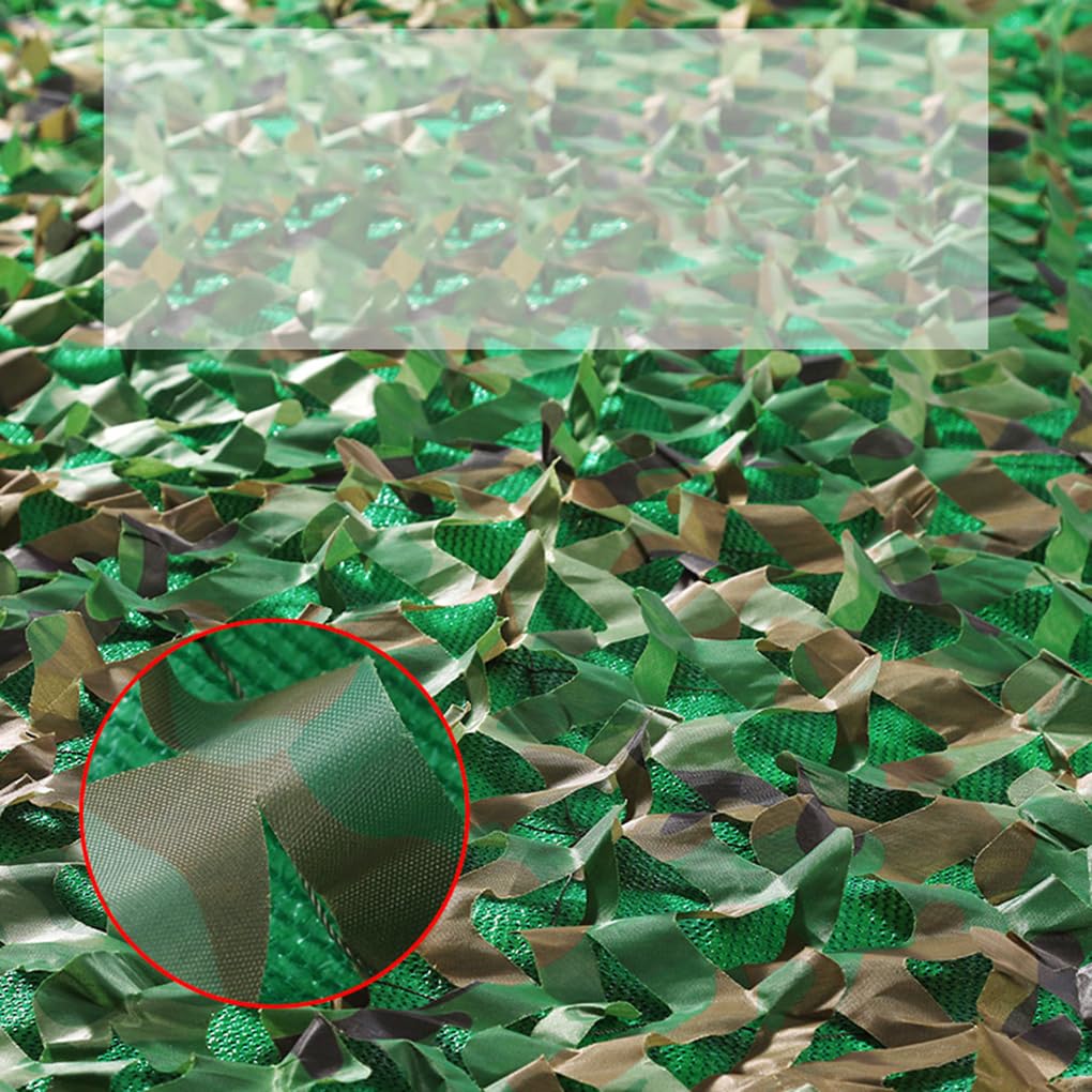 Rete mimetica,Maglia ombreggiante verde,Mimetico Copertura Campeggio a tre strati Montagna Netting,Grande Parasole per Esterni,Tela Netto di Oxford,Campo,Nascondersi,Paesaggio forestale (3×10m)