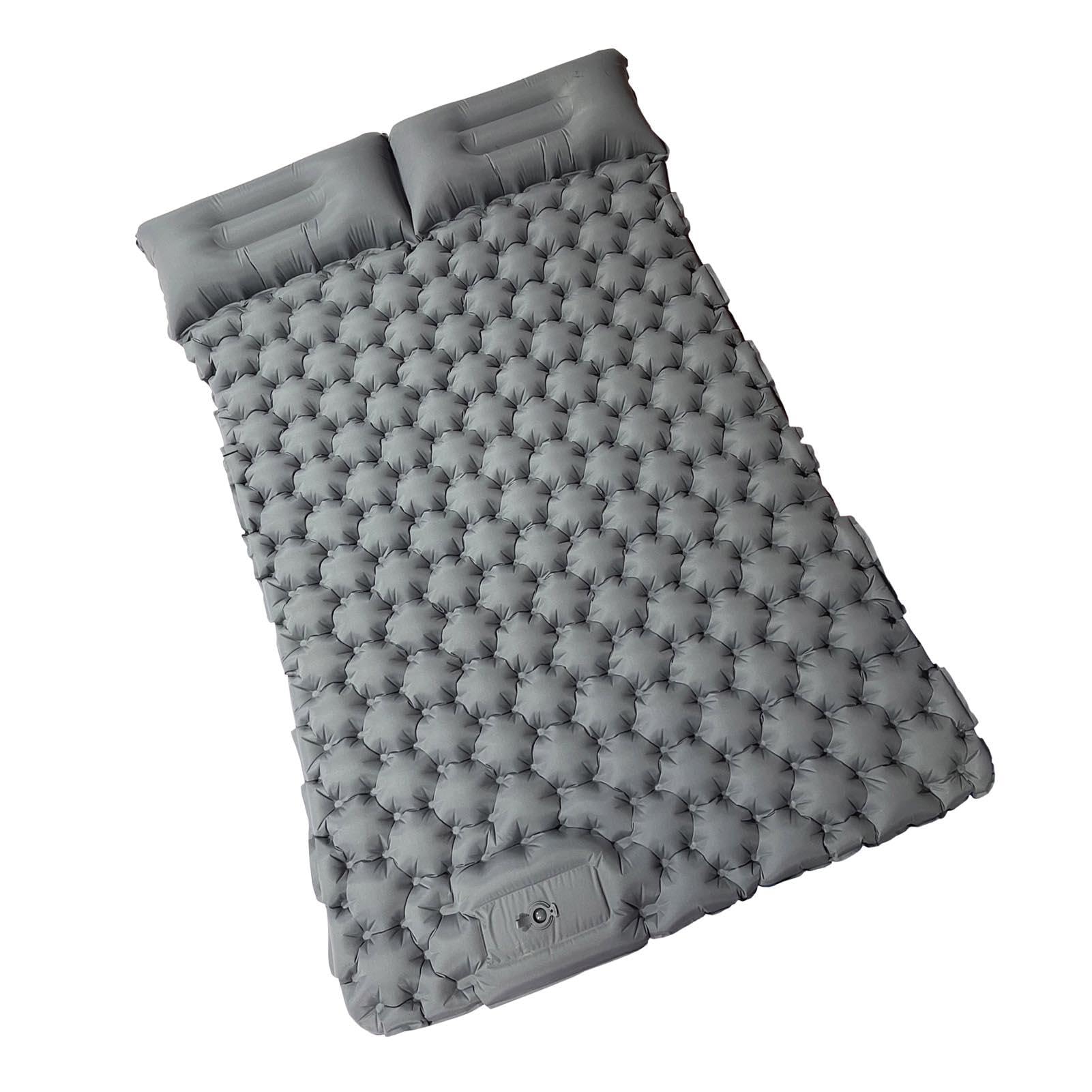 Generisch Materasso gonfiabile, materasso gonfiabile, materasso gonfiabile, materasso ad aria, da viaggio, con cuscino e pompa integrata, letto gonfiabile, portatile, pieghevole