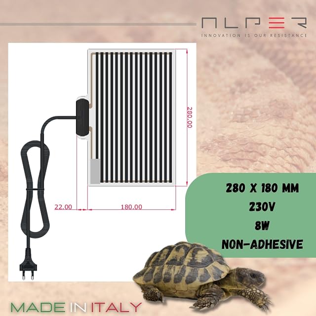 Foto 4 de 7 de ALPER Made in Italy Manta Termica Reptiles Terrario 28x18cm, Calentador Terrario