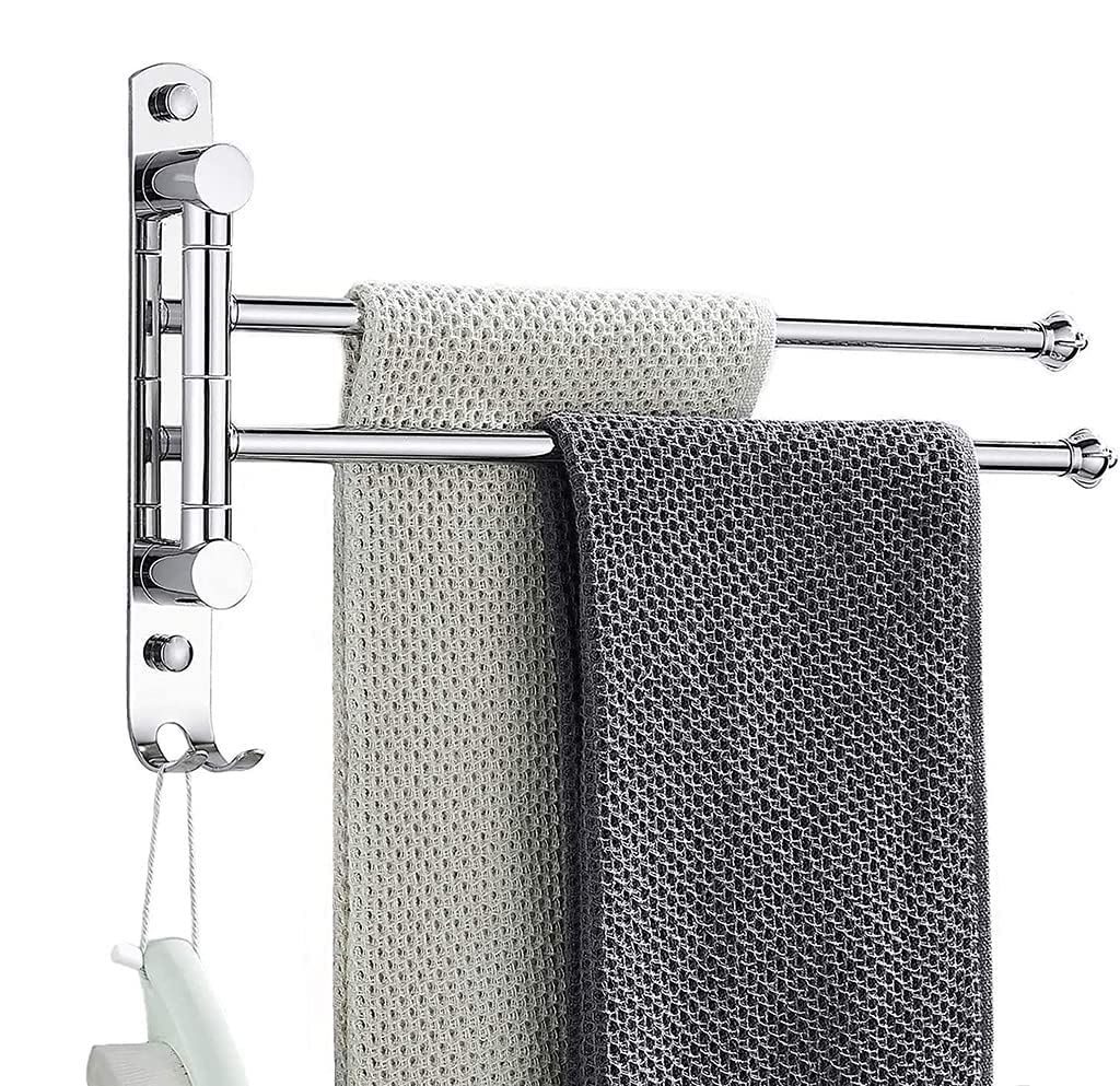 Toallero montado en la pared para el fregadero de cocina o lavabo con brazos móviles