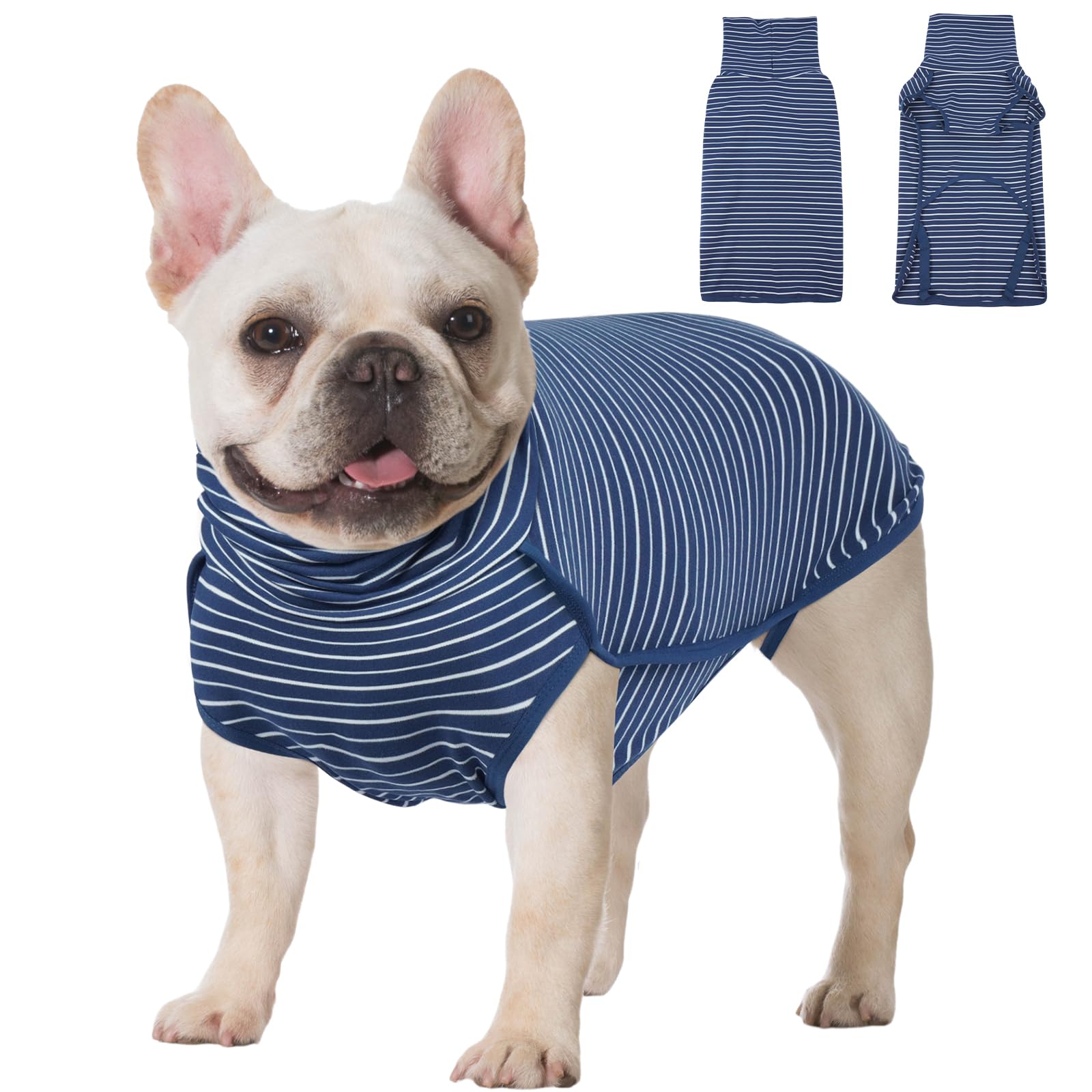 Hjyokuso Dog Fleece Vest Sweater Stretch Sweatshirt, Warm & Lightweight Pullover Pajama Coat
