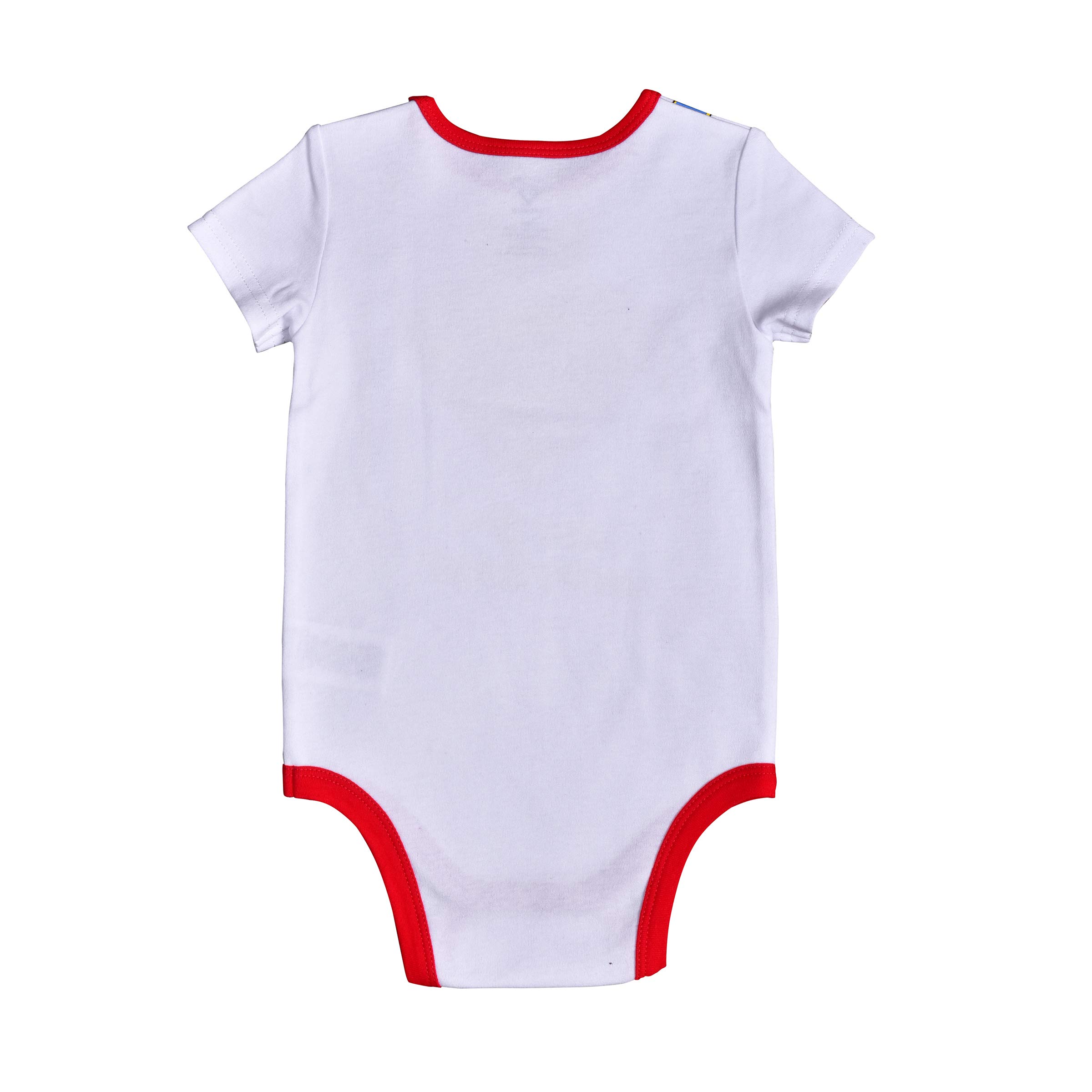 Warner Bros. DC Comics Superman Boys Short Sleeve Bodysuit Creeper for Infant – White