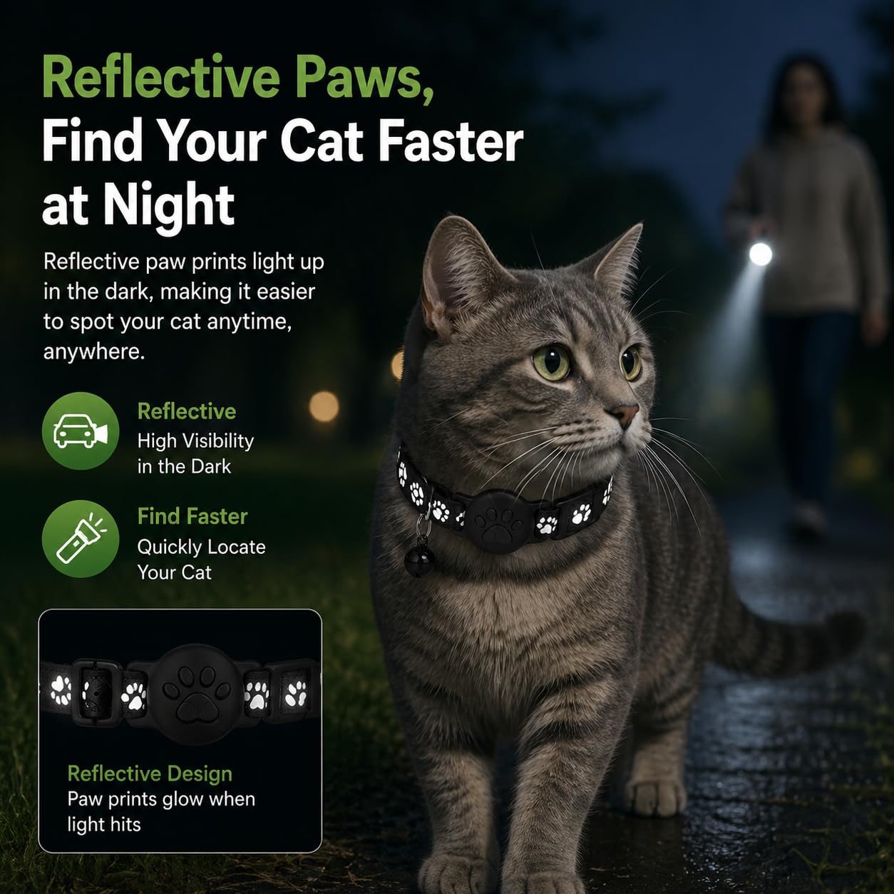 Pet Tracker,GPS Collar for Cats (Android Only) Smart tag,Waterproof Compatible with Google Find My,No Monthly Fee,Advanced Tracking Solution Smart Collar for Pet Safety Ideal Small Large Cats - image 7