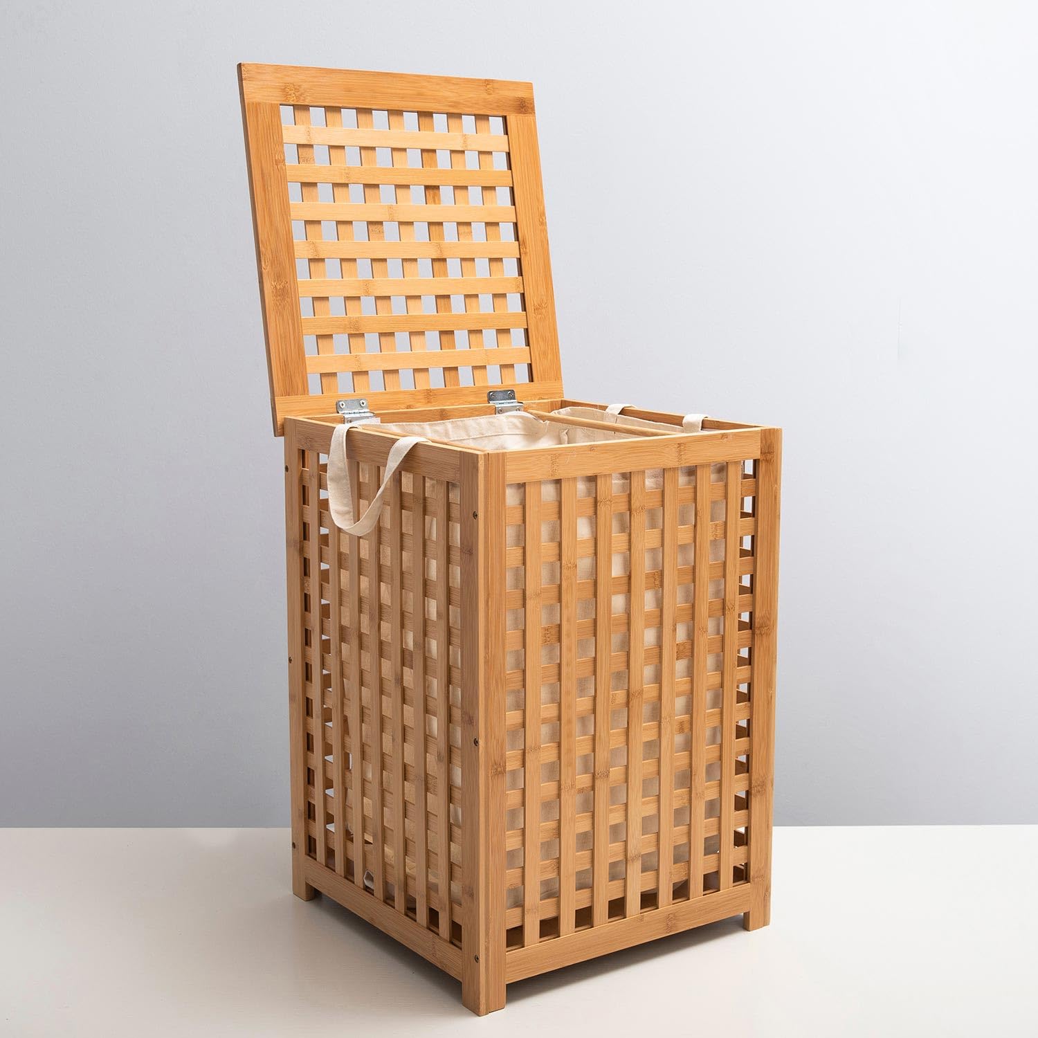 Wschekorb aus Bambus 58x40 cm Natural : Amazon.de: Kche, Haushalt & Wohnen