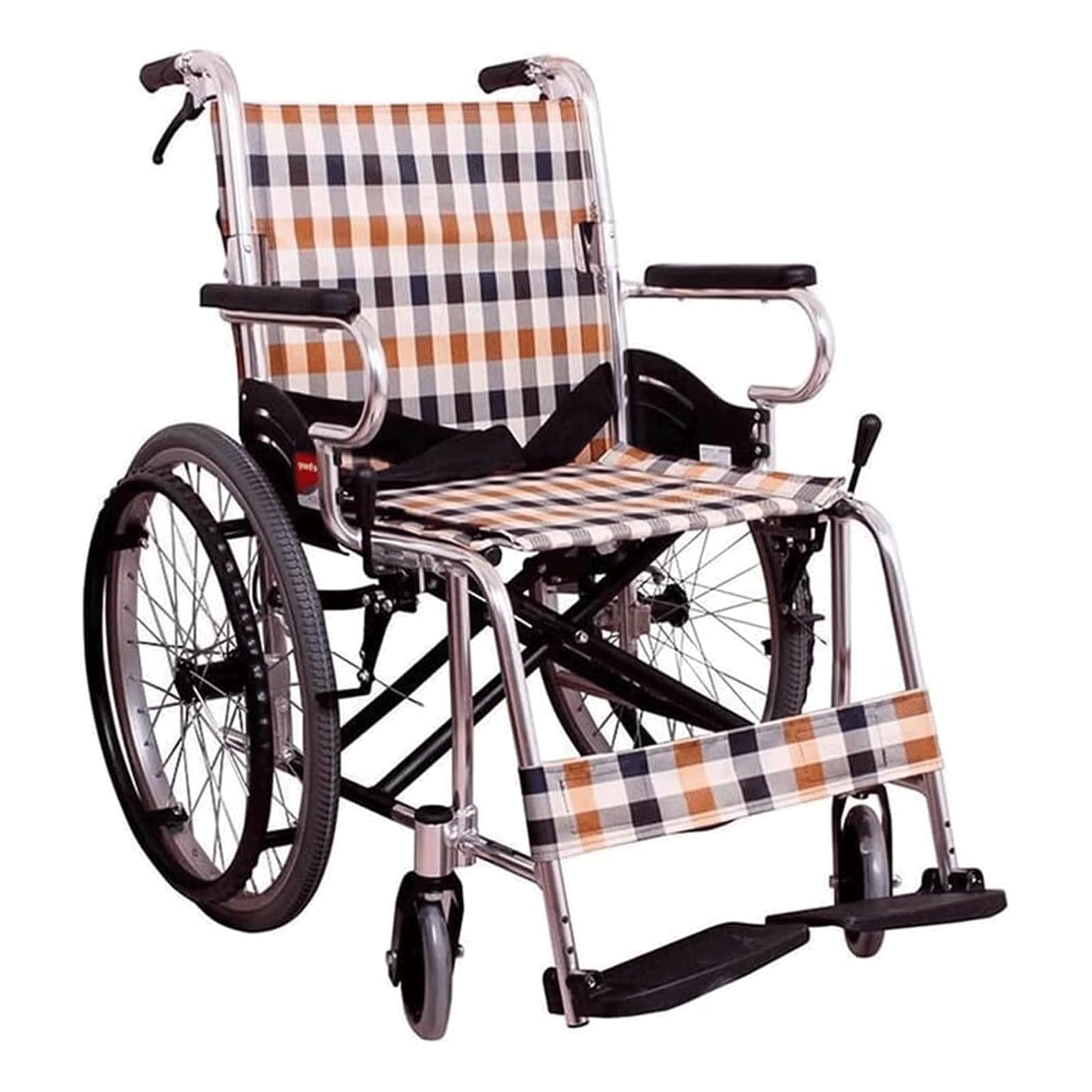 Wózek inwalidzki Rolstoel opvouwbare rugleuning Rolstoel U-vormige armleuningen Rolstoel opvouwbare rollator Rolstoelverzorgingshulpmiddel Transportrolstoelen wygodne