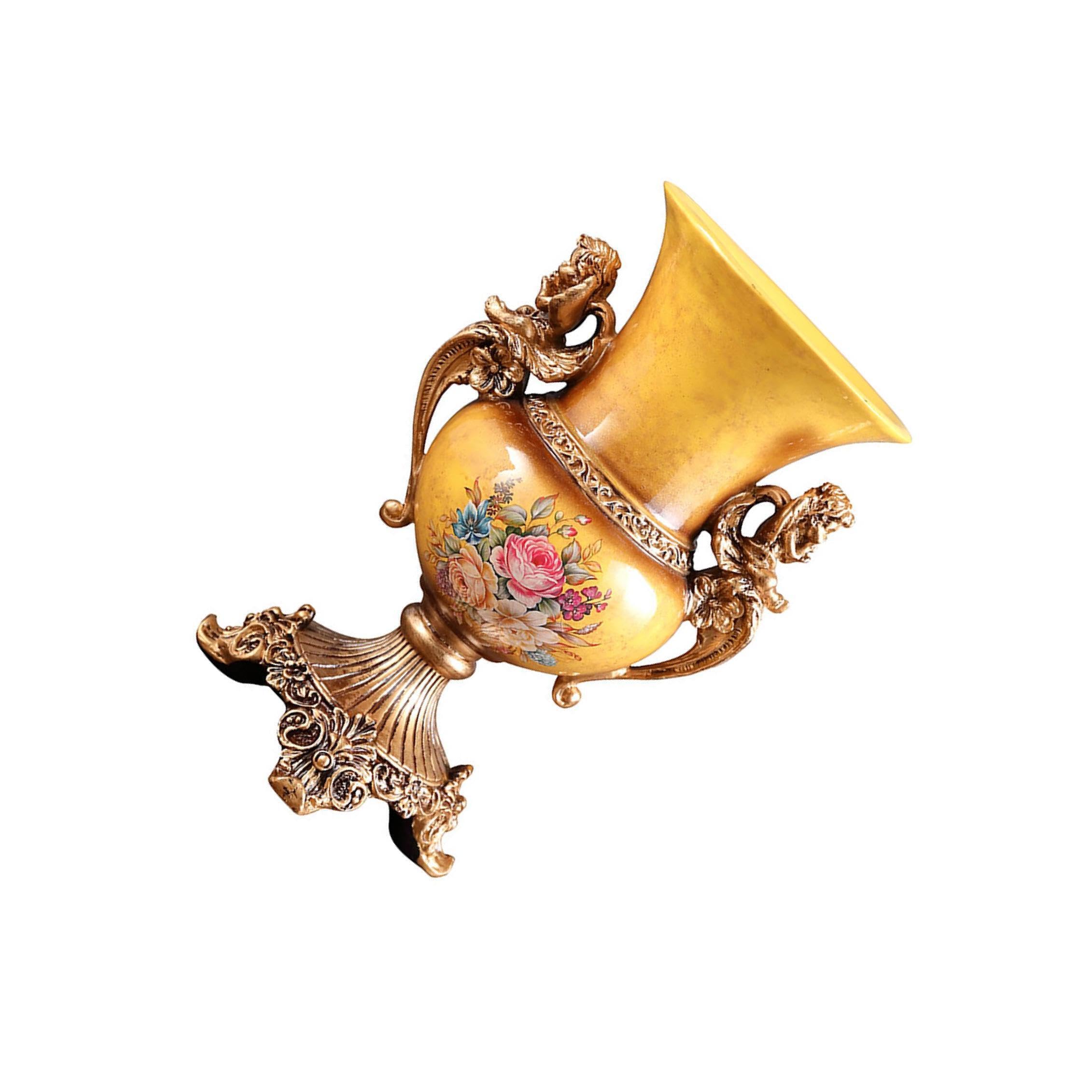 TWISAXC Flower Arrangement Stand Elegant Decor Flowers Vase Indoor Plants Centerpieces for Creative Resin Ornaments Decorative Pot Flower Pot Bottle Floral Container