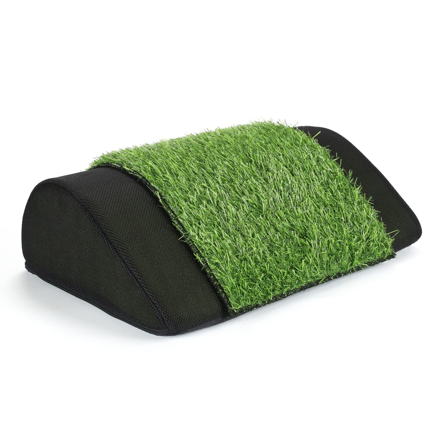 Metron Foot Rest for Office Chair with Extra Removable Plastic Grass Turf Mat,