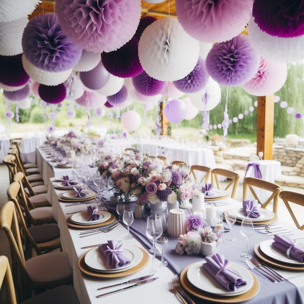 28 Sheets of Tissue Paper 50 x 70 cm Purple