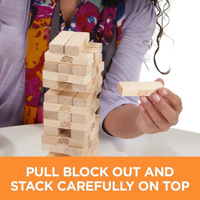 Jenga - Juego de Bloques de Madera para Apilar miniatura 5