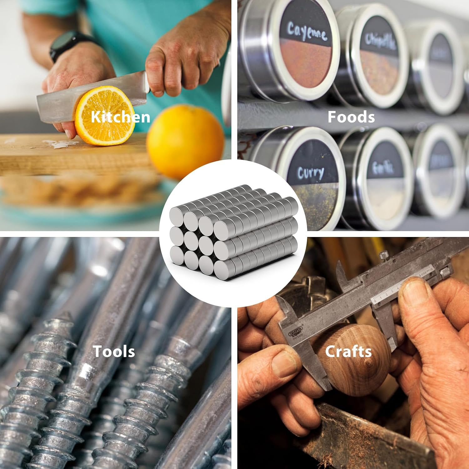 Strong Neodymium Rare Earth Magnets, 0.23x0.12 Inch, 120 PCS