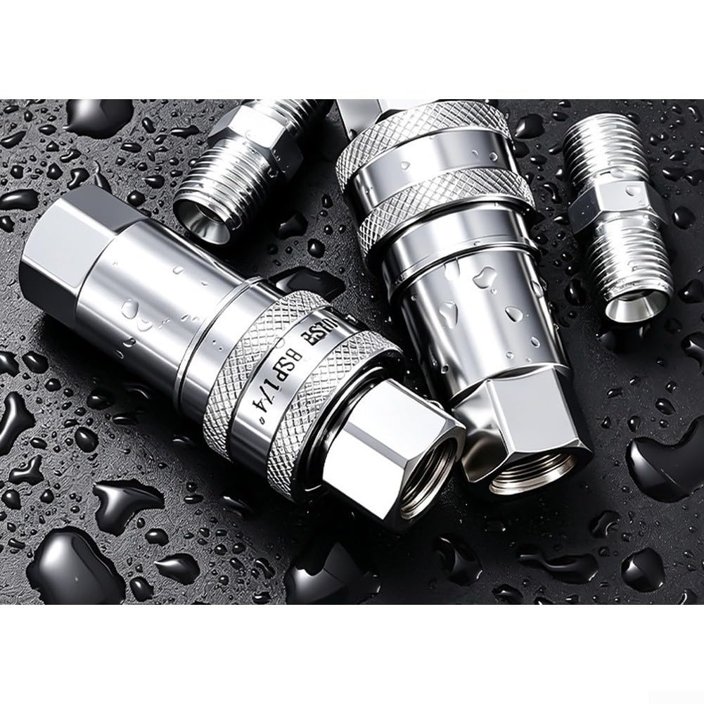 Acoplador Hidráulico BSP1/4 para acero Carbono Autocierre Acoplador(Quick connector)