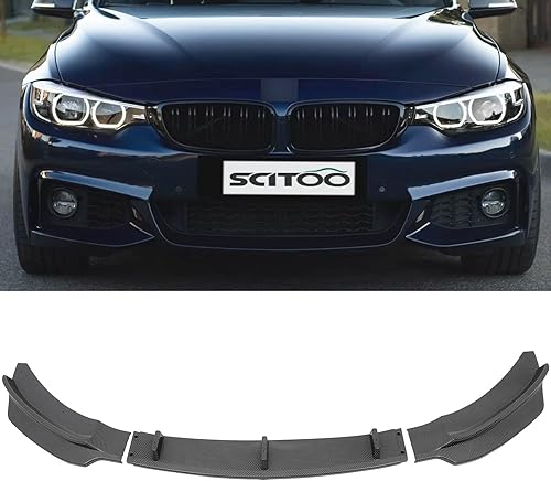 Miniatura 10 de SCITOO Kit de faldas laterales negras brillantes para carrocería de coche, 31 x 4 x 3 pulgadas, se adapta a falda lateral universal de ABS